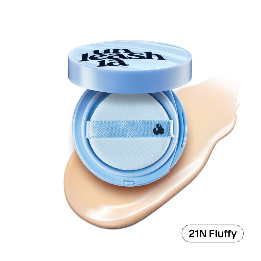 BASE MAQUILLAJE UNLEASHIA BABE SKIN BABY BLUE CUSHION 21N FLUFFY - 3