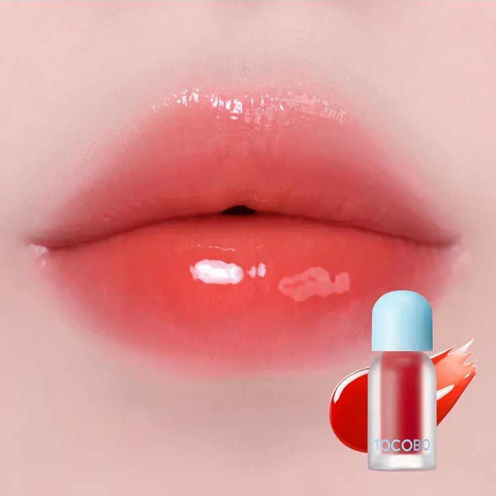 ACEITE LABIAL TOCOBO TONO ROJO FRIO 01 CHILL RED - 2