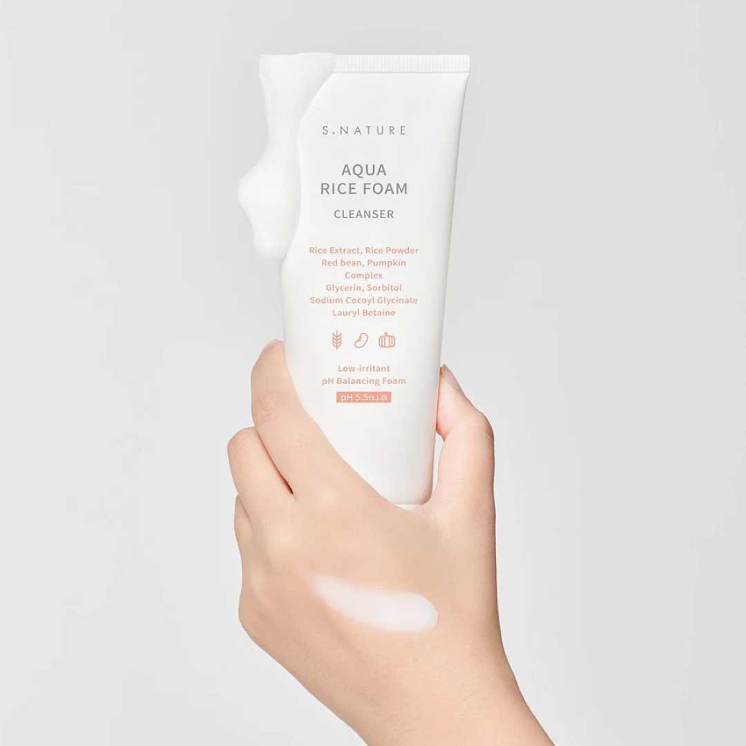 AQUA RICE FOAM CLEANSER 160ML - 2