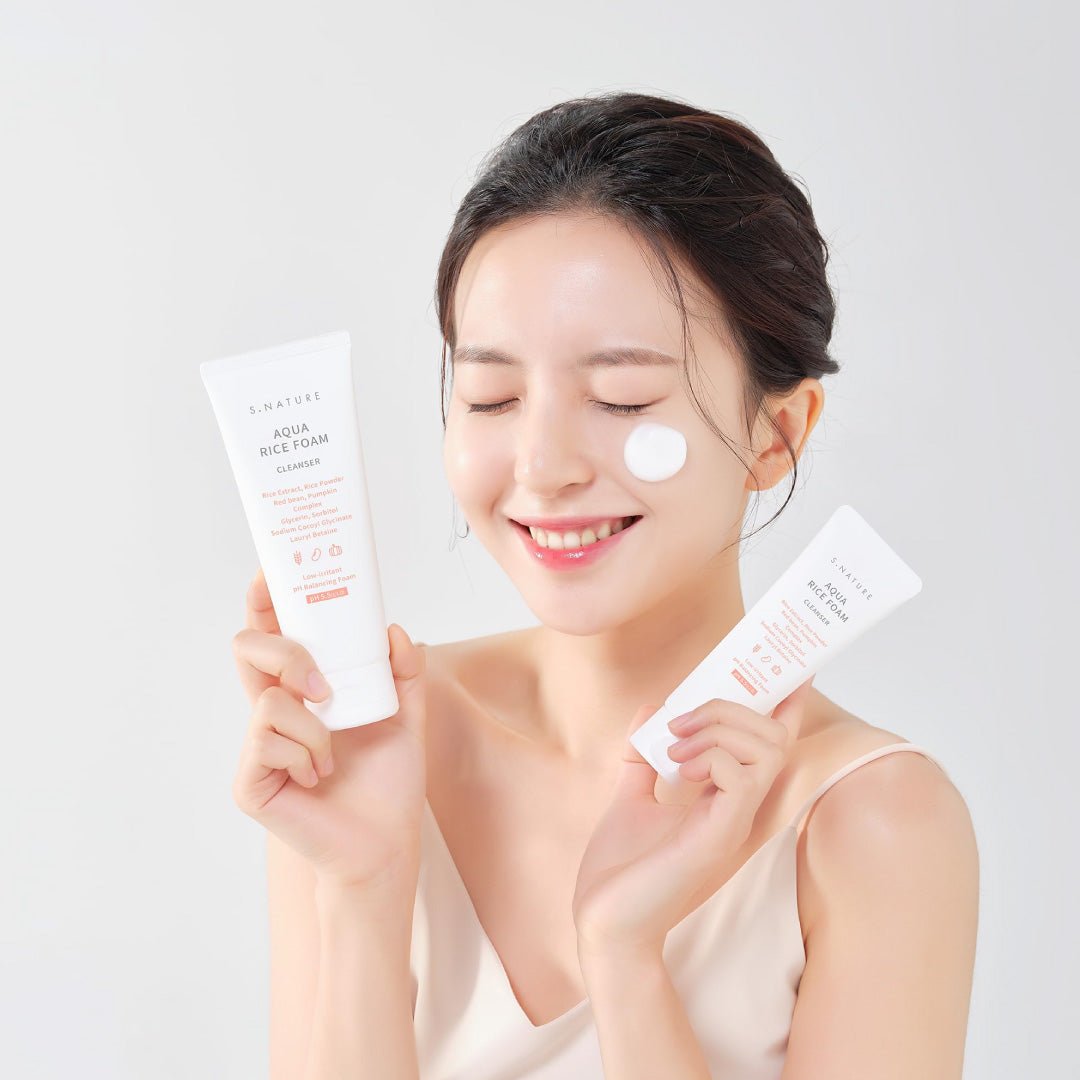 AQUA RICE FOAM CLEANSER 160ML - 3