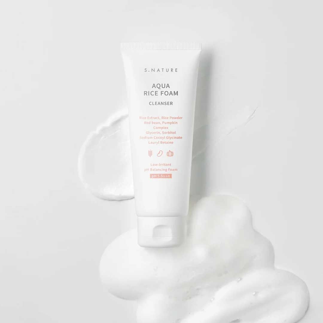 AQUA RICE FOAM CLEANSER 160ML - 4