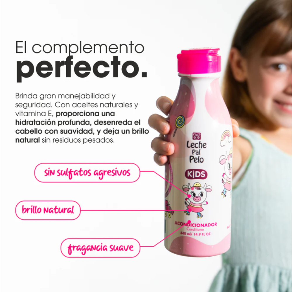 ACONDICIONADOR KIDS 250 ML LECHE PAL PELO - 3