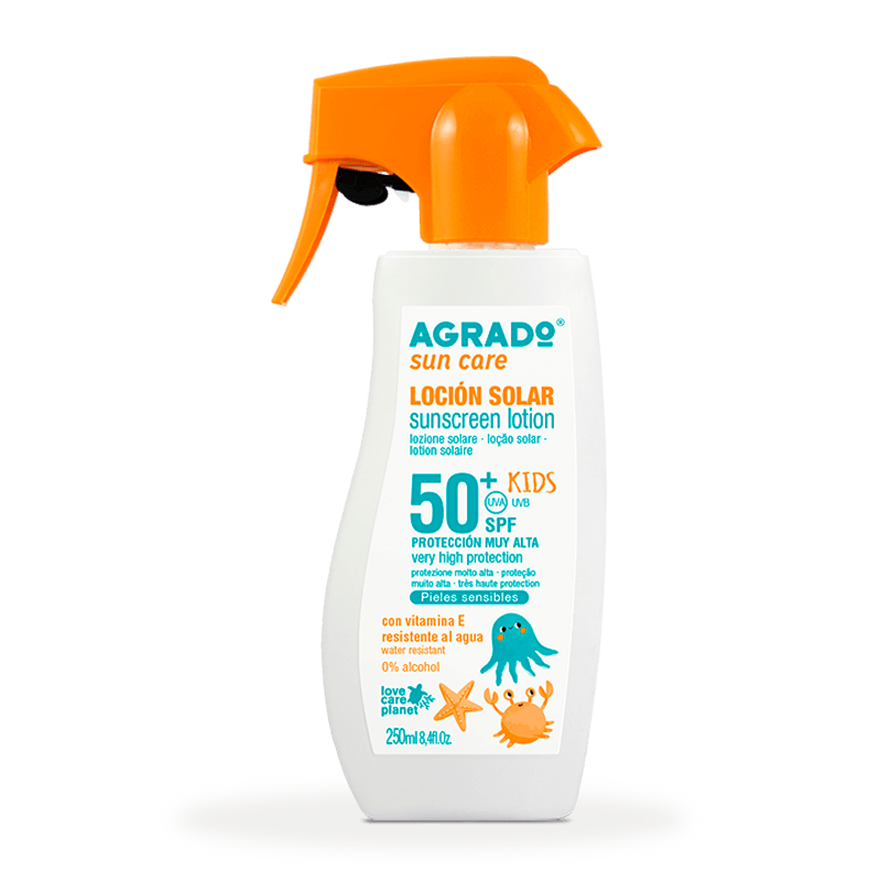 LOCION SOLAR SPF50+ KIDS PISTOLA AGRADO - 1