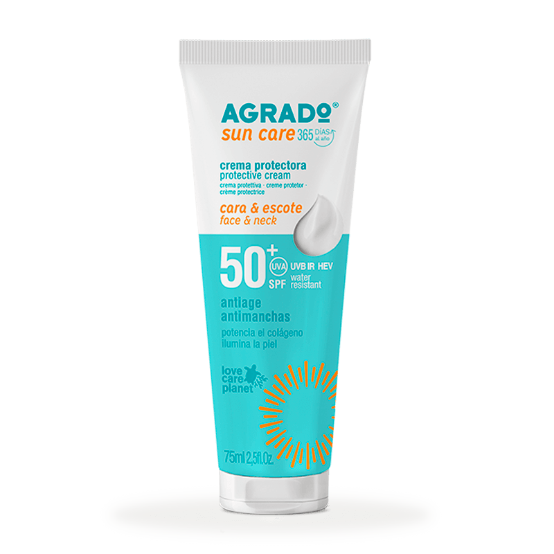 CREMA PROTECTORA FACIAL SPF50+ AGRADO - 1