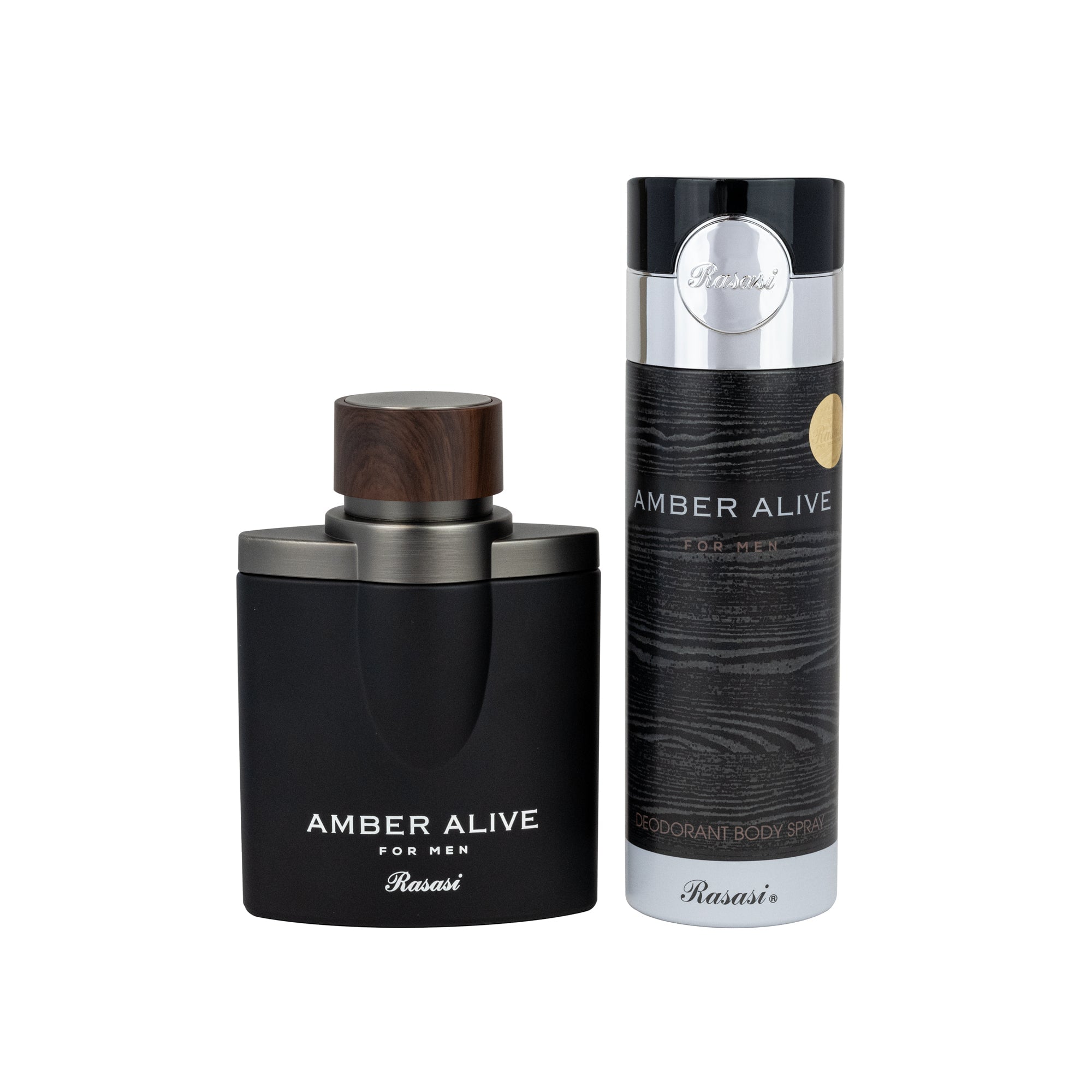 SET PERFUME AMBER ALIVE MEN EDP + DEO COFFRET - 1