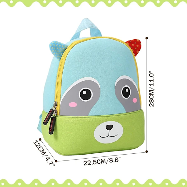 MOCHILA INFANTIL ZOO MAPACHE - 3