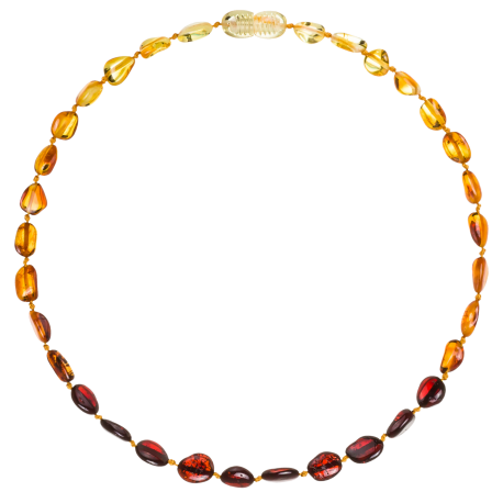 COLLAR AMBAR BALTICO BEANS ARCOIRIS INFANTIL - 1