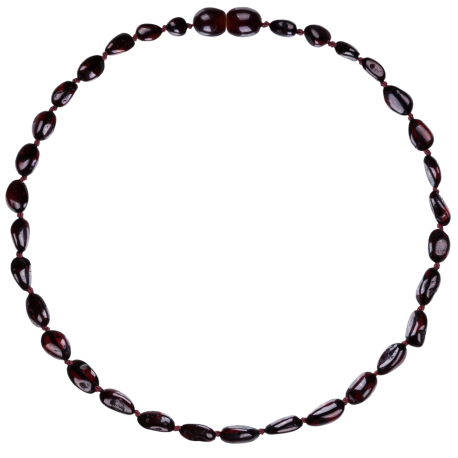 COLLAR AMBAR BALTICO BEANS CHERRY INFANTIL - 1