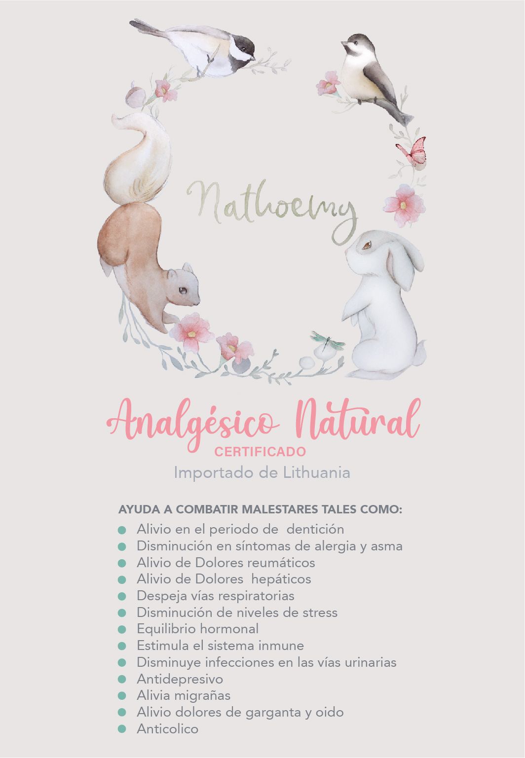 COLLAR AMBAR BALTICO BEANS CHERRY INFANTIL - 6