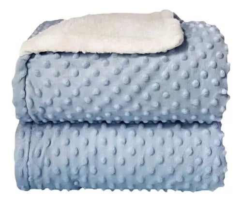 MANTA DE FELPA PARA BEBE CELESTE- NATHOEMY - 1