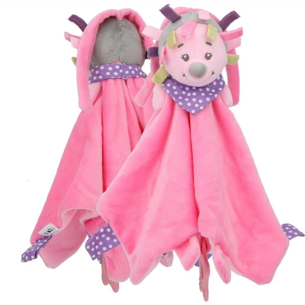 MANTA DE PELUCHE PARA BEBE ROSADO PERRO - NATHOEMY - 2