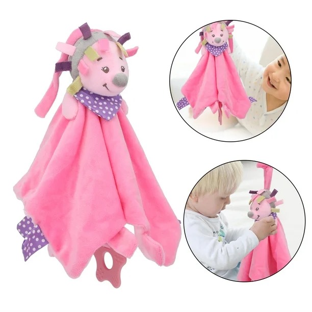 MANTA DE PELUCHE PARA BEBE ROSADO PERRO - NATHOEMY - 3