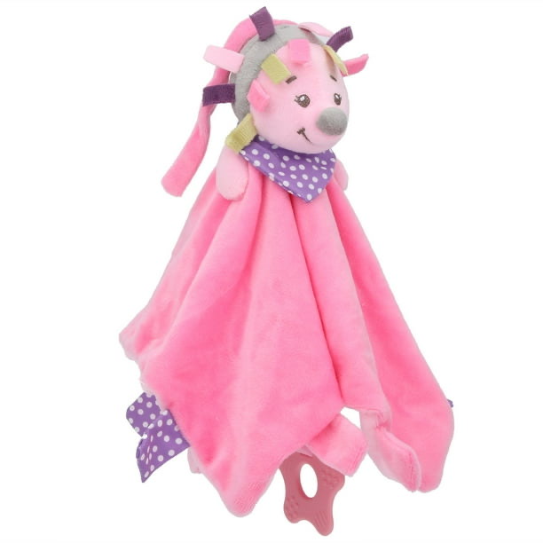 MANTA DE PELUCHE PARA BEBE ROSADO PERRO - NATHOEMY - 6