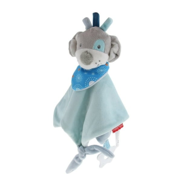 MANTA DE PELUCHE PARA BEBE AZUL PERRO - NATHOEMY - 2