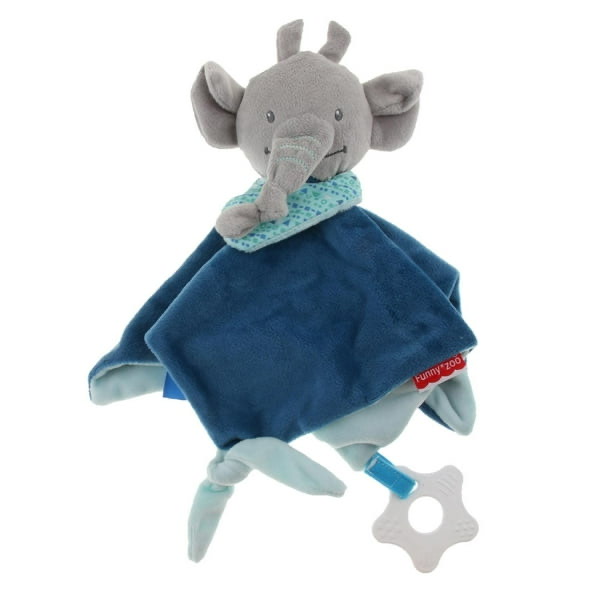 MANTA DE PELUCHE PARA BEBE AZUL ELEFANTE - NATHOEMY - 1
