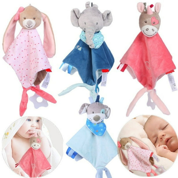 MANTA DE PELUCHE PARA BEBE AZUL ELEFANTE - NATHOEMY - 5