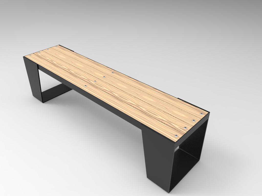ESCAÑO METAL MADERA 170 - 1