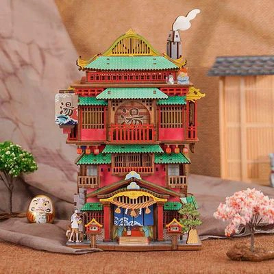 ORGANIZADOR DE ESCRITORIO 'ONSEN GHIBLI' - MAQUETA INTERACTIVA (TONECHEER) - 3