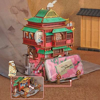 ORGANIZADOR DE ESCRITORIO 'ONSEN GHIBLI' - MAQUETA INTERACTIVA (TONECHEER) - 4