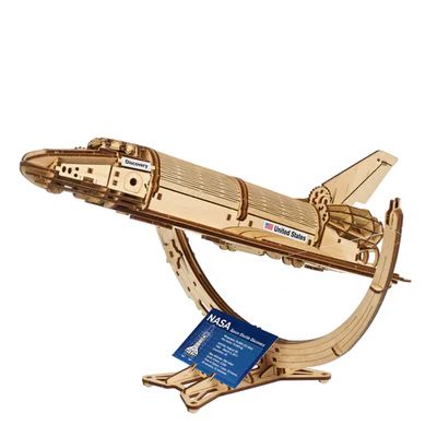 UGEARS TRANSBORDADOR ESPACIAL DISCOVERY DE LA NASA - PUZZLE 3D DE TENSEGRIDAD - 1