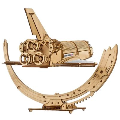 UGEARS TRANSBORDADOR ESPACIAL DISCOVERY DE LA NASA - PUZZLE 3D DE TENSEGRIDAD - 2