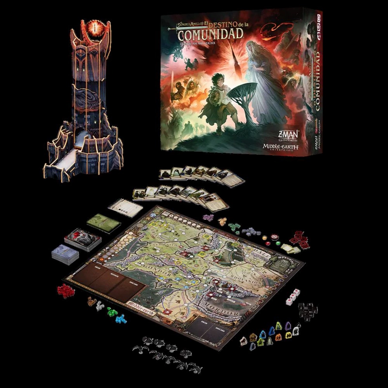 EL SEÑOR DE LOS ANILLOS: DESTINO DE LA COMUNIDAD - JUEGO DE MESA COOPERATIVO - 4