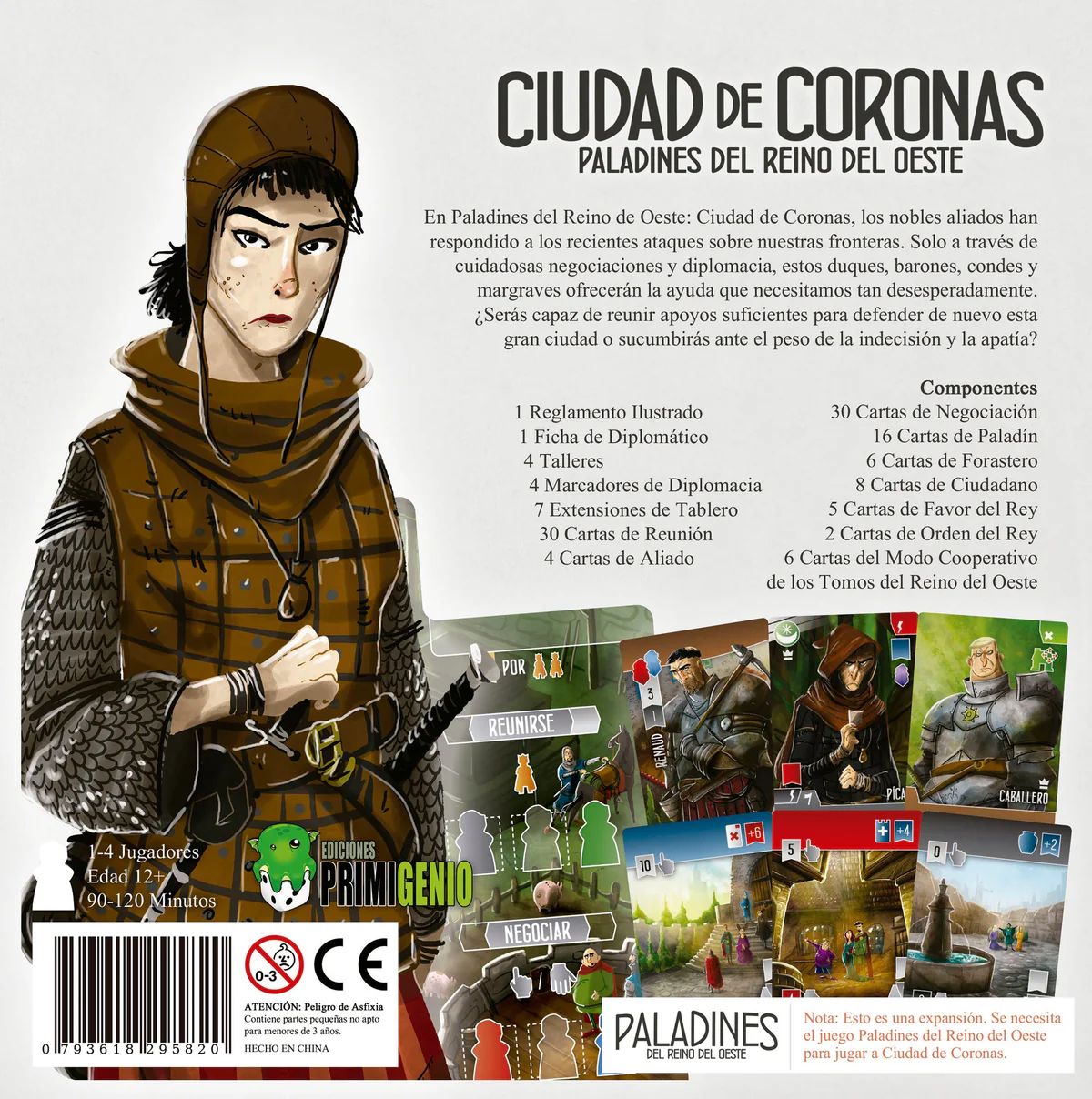 PALADINES DEL REINO DEL OESTE CIUDAD DE CORONAS (EXPANSION) - 1