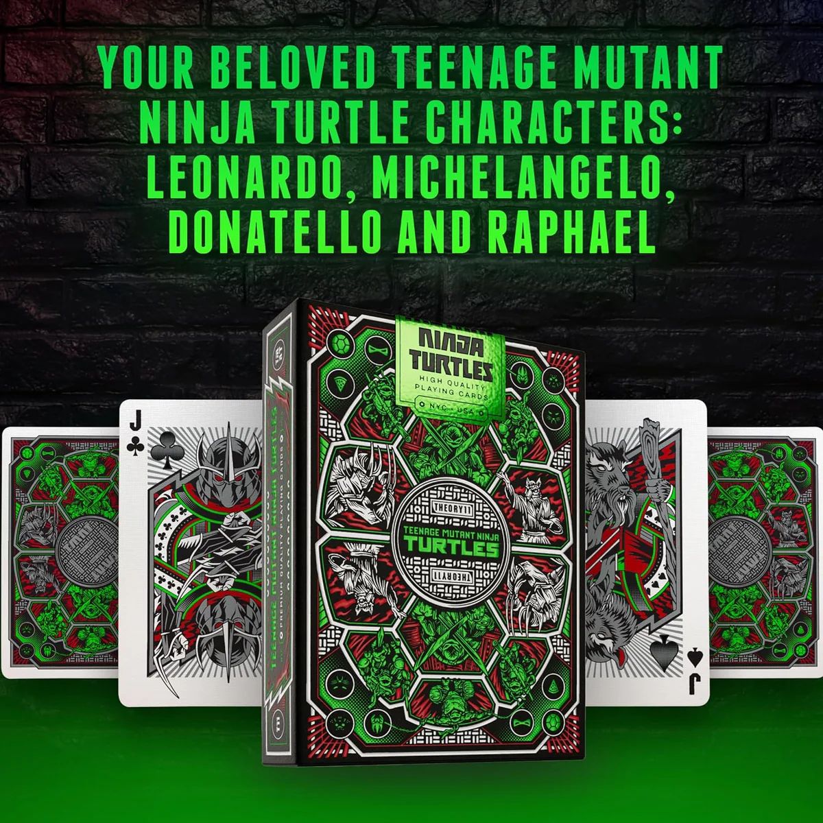 THEORY11 TEENAGE MUTANT NINJA TURTLES - BARAJA PREMIUM DE LUJO - 2