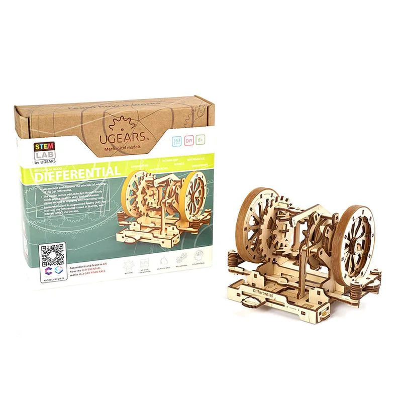UGEARS DIFERENCIAL - MAQUETA MECANICA DE MADERA 3D - 5