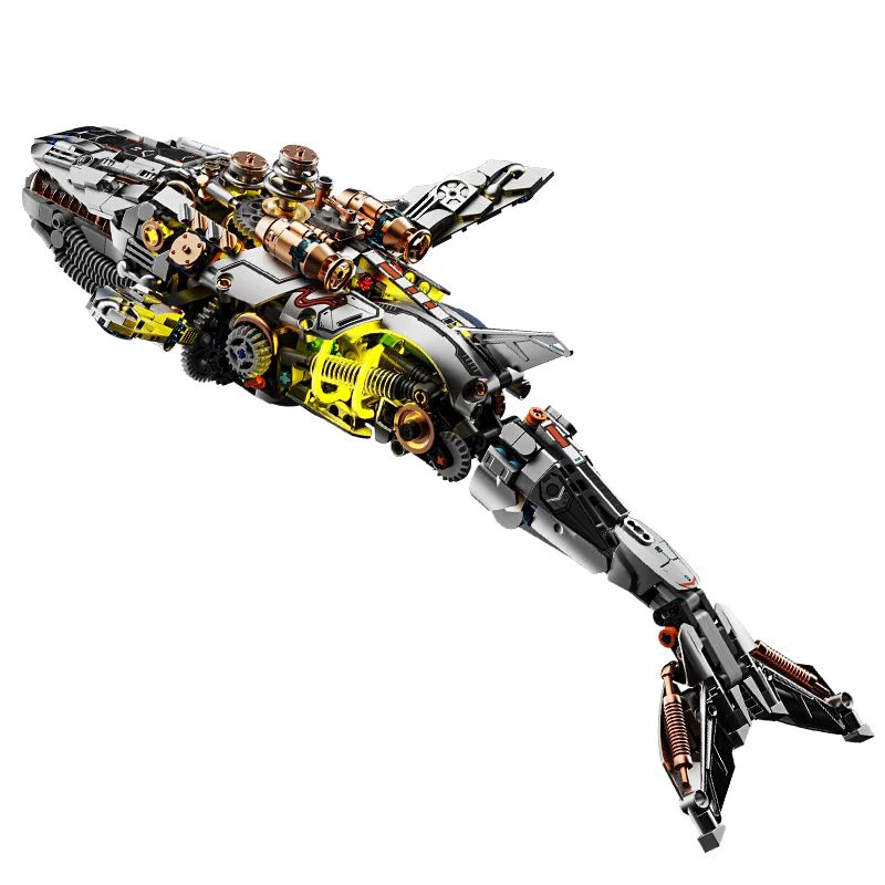 BALLENA MECANICA - BLOQUES DE CONSTRUCCION SERIE ANIMALES MARINOS (1388+ PCS) - 3