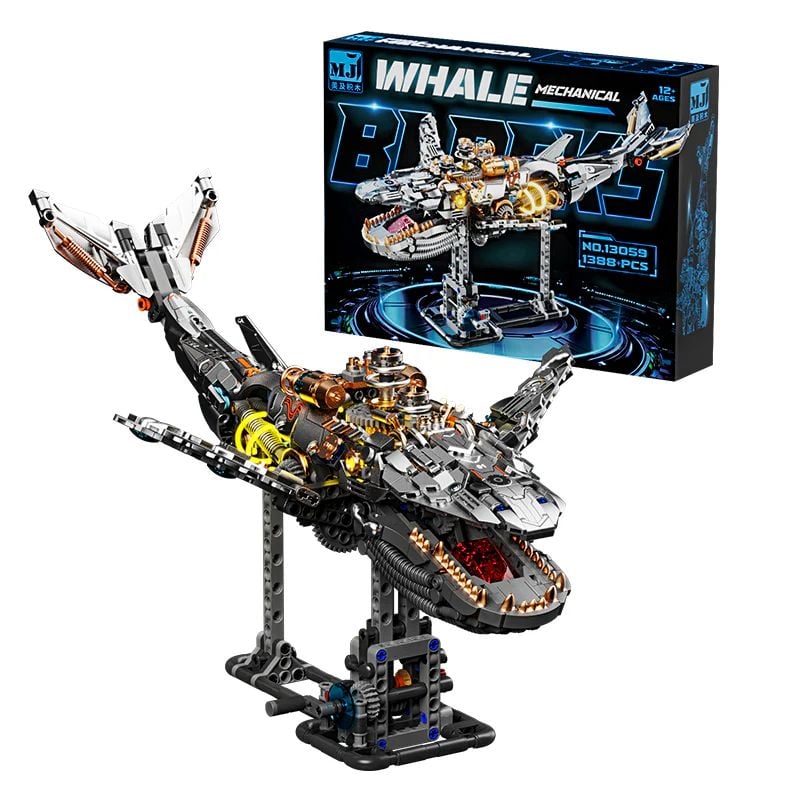 BALLENA MECANICA - BLOQUES DE CONSTRUCCION SERIE ANIMALES MARINOS (1388+ PCS) - 4
