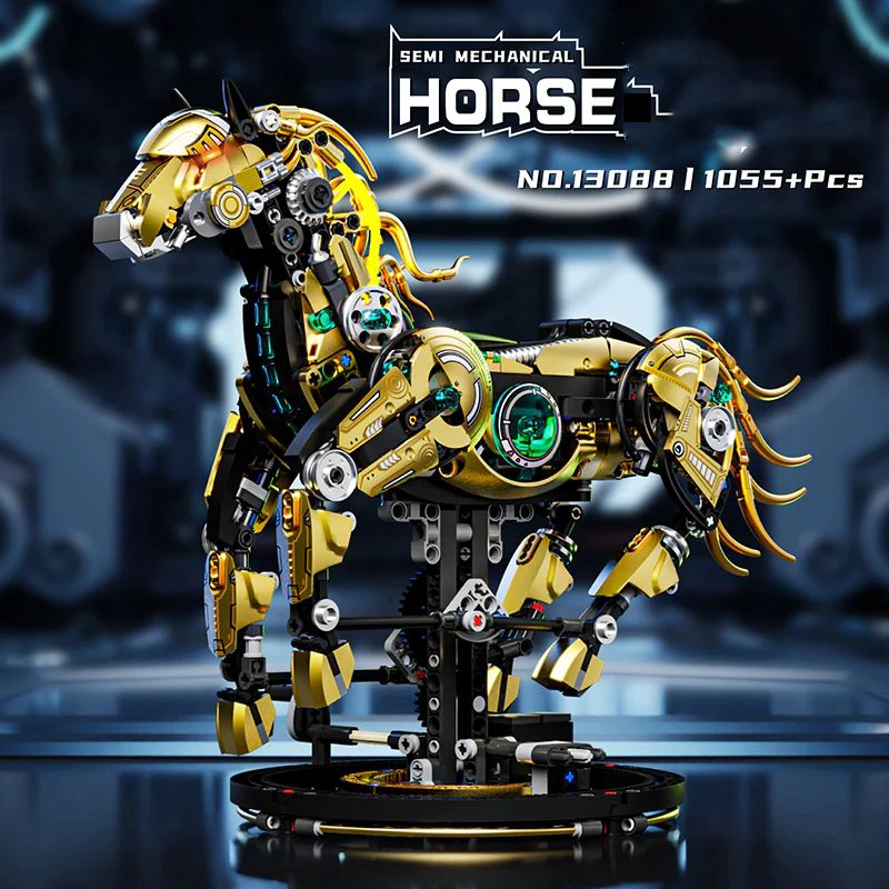 CABALLO MECANICO - SET DE BLOQUES DE CONSTRUCCION ROBOTICO (MJ 13088) - 1