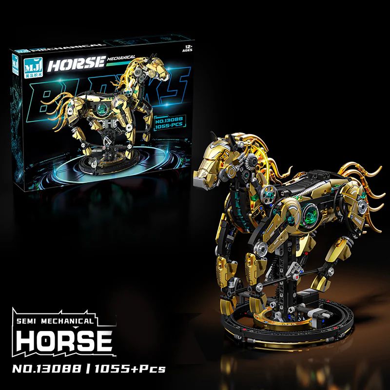 CABALLO MECANICO - SET DE BLOQUES DE CONSTRUCCION ROBOTICO (MJ 13088) - 5