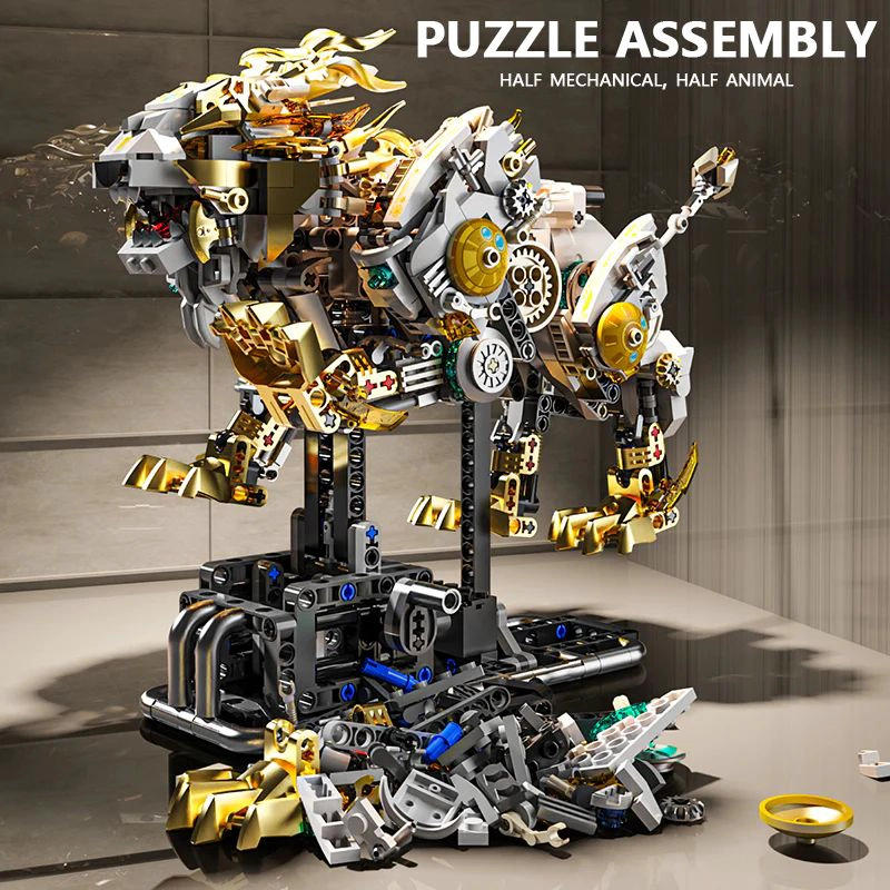 LEON MECANICO - SET DE BLOQUES DE CONSTRUCCION ROBOTICO (13090) - 1