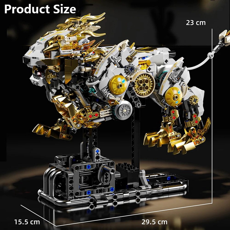 LEON MECANICO - SET DE BLOQUES DE CONSTRUCCION ROBOTICO (13090) - 5