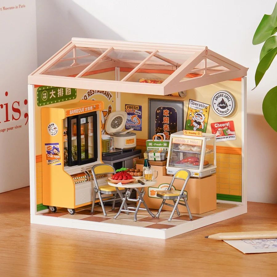 ROLIFE SUPER CREATOR: NIGHT OUT FOOD STALL (DW022) - MAQUETA MODULAR DIY CON LUCES LED - 6