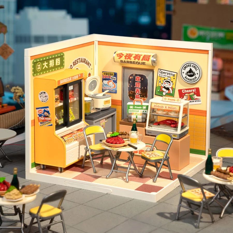 ROLIFE SUPER CREATOR: NIGHT OUT FOOD STALL (DW022) - MAQUETA MODULAR DIY CON LUCES LED - 7
