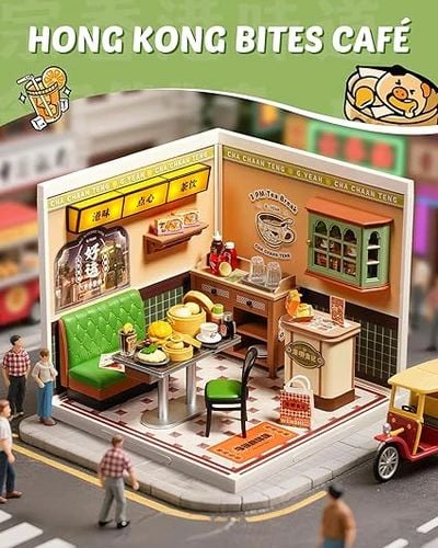 ROLIFE SUPER CREATOR: HONG KONG BITES CAFE  (DW021) - MAQUETA MODULAR DIY CON LUCES LED - 1