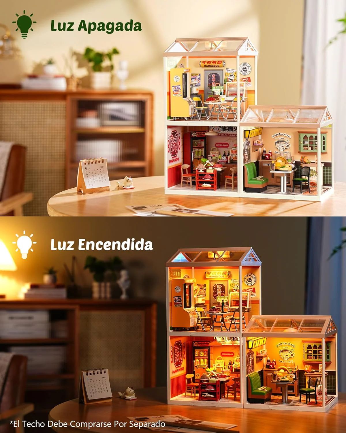ROLIFE SUPER CREATOR: HONG KONG BITES CAFE  (DW021) - MAQUETA MODULAR DIY CON LUCES LED - 4