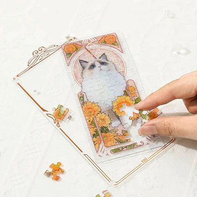 ROMPECABEZAS CAJA SORPRESA TOI: MUSHA CAT - ELEGANCIA FELINA EN MINIATURA (55 PIEZAS) - 1