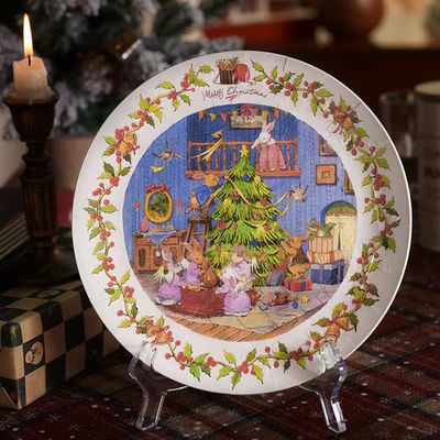 ROMPECABEZAS 3D TOI: PLATO NAVIDEÑO (CHRISTMAS PLATE) - 85 PIEZAS PLASTICAS - 1