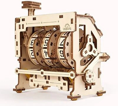 CONTADOR MECANICO (STEM LAB) - MAQUETA DE MADERA EDUCATIVA CON APP (UGEARS) - 4