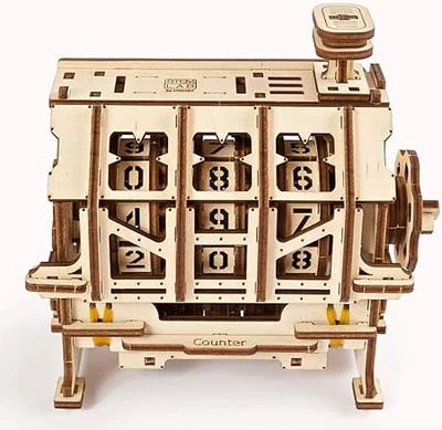 CONTADOR MECANICO (STEM LAB) - MAQUETA DE MADERA EDUCATIVA CON APP (UGEARS) - 5