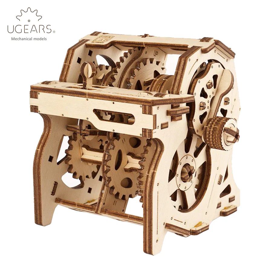 CAJA DE CAMBIOS MECANICA - MAQUETA DE MADERA EDUCATIVA (UGEARS) - 1