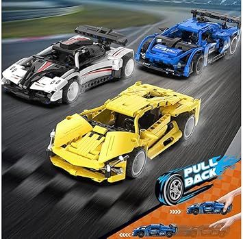 AUTO DEPORTIVO 'LIGHTNING' CON MOTOR A FRICCION - SET DE BLOQUES (CADA) - 5