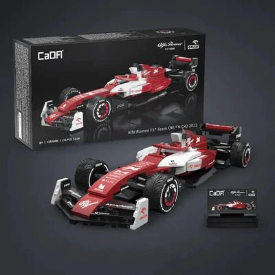 AUTO DE FORMULA 1 ALFA ROMEO C42 - SET DE BLOQUES PARA ARMAR 1:24 (CADA) - 4