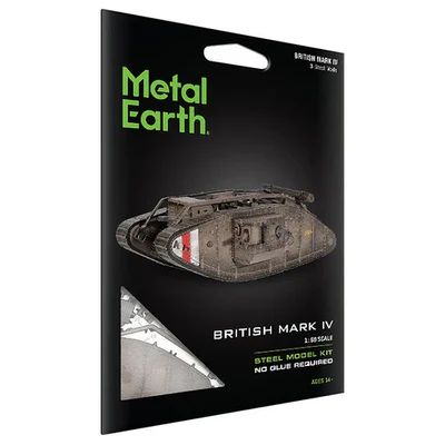 TANQUE BRITANICO MARK IV 1RA GUERR..MUNDIAL - MAQUETA 3D DE METAL -METAL EARTH- - 1