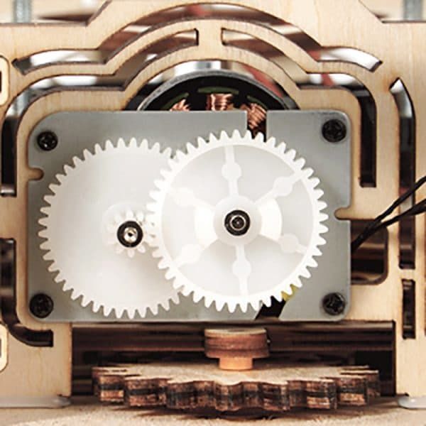 PUZZLE 3D GRAMOFONO CLASICO - MODELO MECANICO FUNCIONAL (ROKR LKB01) - 5