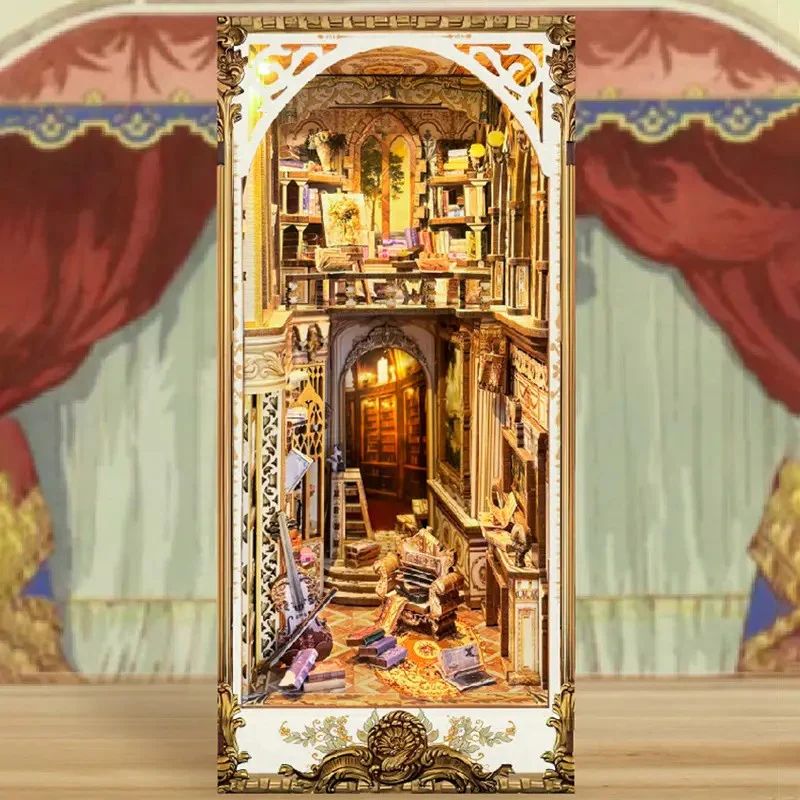 BOOKNOOK SUEÑOS BARROCOS - ELEGANTE SEPARADOR DE LIBROS 3D DIY CON LUZ LED (SQ21) - 3