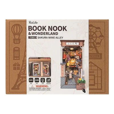 BOOKNOOK 3D 'SAKURA WINE ALLEY' - CALLEJON JAPONE S PARA ARMAR (ROBOTIME) - 1